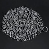 Stainless Steel Chainmail Scrubber Rust Proof Scraper Cleaner for Cast Iron Pan Pot Cookware