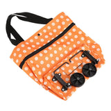 Oxford Cloth Material Foldable Dual Purpose Wheel Rolling Shopping Bag