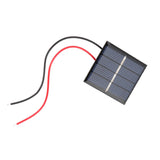 2Pcs 0.36W 2V Mini Polycrystalline Solar Panels DIY Battery Charger Module + Clip Kit
