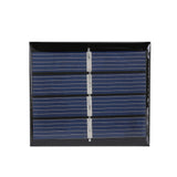 2Pcs 0.36W 2V Mini Polycrystalline Solar Panels DIY Battery Charger Module + Clip Kit