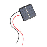 2Pcs 0.36W 2V Mini Polycrystalline Solar Panels DIY Battery Charger Module + Clip Kit