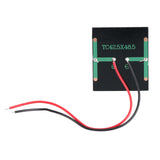 2Pcs 0.36W 2V Mini Polycrystalline Solar Panels DIY Battery Charger Module + Clip Kit