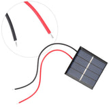 2Pcs 0.36W 2V Mini Polycrystalline Solar Panels DIY Battery Charger Module + Clip Kit