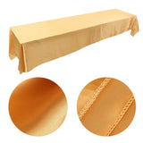 145x320cm Rectangle Tablecloth Table Cover Stain resistant Banquet Wedding Party Decor Gold