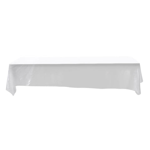 145x320cm Rectangle Tablecloth Table Cover Stain resistant Banquet Wedding Party Decor White In Australia - Darrahopens