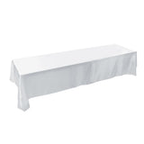 145x320cm Rectangle Tablecloth Table Cover Stain resistant Banquet Wedding Party Decor White