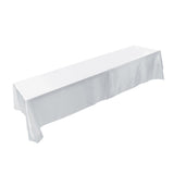 145x320cm Rectangle Tablecloth Table Cover Stain resistant Banquet Wedding Party Decor White