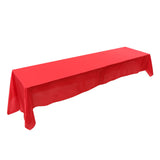 145x320cm Rectangle Tablecloth Table Cover Stain resistant Banquet Wedding Party Decor Red