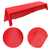145x320cm Rectangle Tablecloth Table Cover Stain resistant Banquet Wedding Party Decor Red