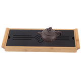 Bamboo Tea Tray Cup Plate Traditional Chinese Style Serving Tray Kung Fu Tea Accessory