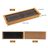 Bamboo Tea Tray Cup Plate Traditional Chinese Style Serving Tray Kung Fu Tea Accessory