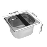 Stainless Steel Espresso Knock Box Container with Rubber Bar for Coffee Machine S