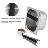 Stainless Steel Espresso Knock Box Container with Rubber Bar for Coffee Machine S