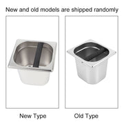 Stainless Steel Espresso Knock Box Container with Rubber Bar for Coffee Machine L