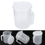 500ml/1000ml Clear Plastic Measuring Cups with Lid Kitchen Cooking Baking Accessaries 1000ml