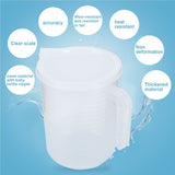 500ml/1000ml Clear Plastic Measuring Cups with Lid Kitchen Cooking Baking Accessaries 1000ml
