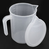 500ml/1000ml Clear Plastic Measuring Cups with Lid Kitchen Cooking Baking Accessaries 1000ml