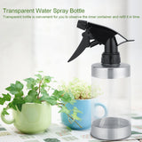 Stainless Steel&Acrylic Transparent Water Spray Bottle Trigger Sprinkle Plant Watering Can Pot