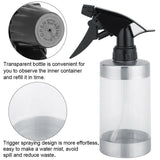 Stainless Steel&Acrylic Transparent Water Spray Bottle Trigger Sprinkle Plant Watering Can Pot
