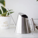 1500ml Stainless Steel Watering Can Brushed Garden Planting Indoor Outdoor