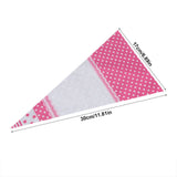 50 Piece Clear Cone Shaped Treat Popcorn Bags Treat Bags Cellophane Candy Bags with Twist Ties