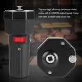 5V Solid Construction Barbecue Grill Rotator Motor BBQ Holder Roast Bracket with USB Boost Wire