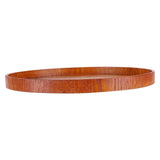 Round Natural Wood Serving Tray Wooden Plate Tea Food Server Dishes Water Drink Platter 33cm