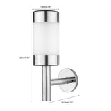2Pcs Stainless Steel LED Solar Power Wall Mount Light Outdoor Garden Yard Sensor Lamp In Australia - Darrahopens