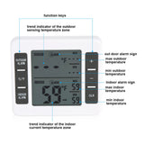 Wireless Digital Freezer Thermometer Indoor/Outdoor Temperature Sensor with Audible Alarm