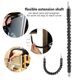 32pcs Stainless Steel Drill Bits Screwdriver Heads Sockets Set with Flexible Extension Shaft
