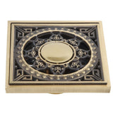 10 x 10 cm Solid Brass Gold Shower Drain Floor Drain Waste Drainer Bathroom Kitchen Balcony In Australia - Darrahopens