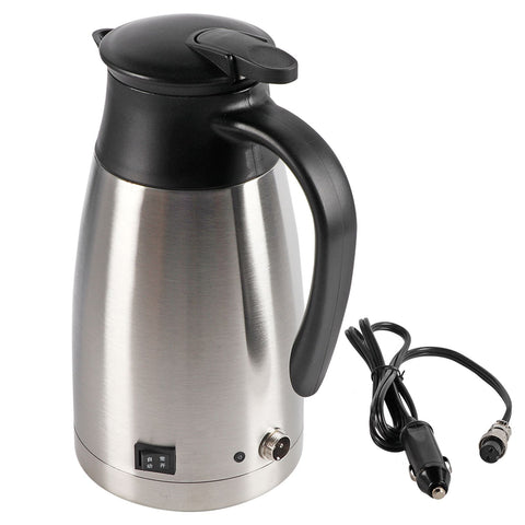 12V 1000ml Stainless Steel Car Automobile Electric Heating Kettle Portable Water Cup In Australia - Darrahopens