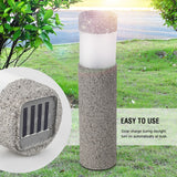 Ideal Waterproof Solar Power LED Light for Garden Path Courtyard Stone Lamp In Australia - Darrahopens