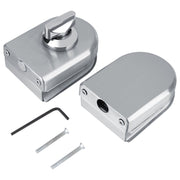 Stainless Steel 10~12mm Glass Door Lock Rotary Knob Open/Close Home Hotel Bathroom Use