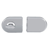 Stainless Steel 10~12mm Glass Door Lock Rotary Knob Open/Close Home Hotel Bathroom Use