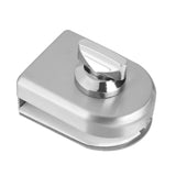 10~12mm Stainless Steel Glass Door Lock Latch Rotary Knob Open/Close Home Hotel Bathroom Use