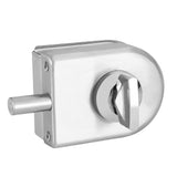 10~12mm Stainless Steel Glass Door Lock Latch Rotary Knob Open/Close Home Hotel Bathroom Use