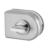 10~12mm Stainless Steel Glass Door Lock Latch Rotary Knob Open/Close Home Hotel Bathroom Use