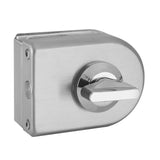 10~12mm Stainless Steel Glass Door Lock Latch Rotary Knob Open/Close Home Hotel Bathroom Use