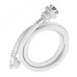 Washing Machine Water Inlet Hose Washer Pipe Tube Connector White Color Long Length 2m