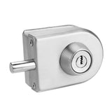 10~12mm Stainless Steel Glass Door Lock with Keys Open/Close Home Hotel Bathroom Use In Australia - Darrahopens