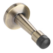Zinc Alloy Rubber Anti Collision Door Stopper Holder Home Hotel Office Accessory (Bronze)