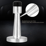 Zinc Alloy Rubber Anti Collision Door Stopper Holder Home Hotel Office Accessory (Brushed) In Australia - Darrahopens