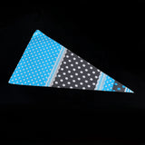 50 Clear Cone Shaped Treat Popcorn Bags Treat Bags Cellophane Candy Bags with Twist Tie BLue