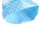 50 Clear Cone Shaped Treat Popcorn Bags Treat Bags Cellophane Candy Bags with Twist Tie BLue