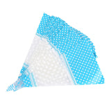 50 Clear Cone Shaped Treat Popcorn Bags Treat Bags Cellophane Candy Bags with Twist Tie BLue