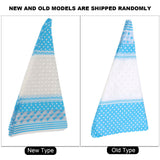 50 Clear Cone Shaped Treat Popcorn Bags Treat Bags Cellophane Candy Bags with Twist Tie BLue