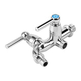 Electroplating Plastic Washing Machine Cold Water Faucet Sink Basin Water Tap with Double Spout Straight Handle G1/2 In Australia - Darrahopens