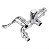 ABS Washing Machine Faucet Sink Basin Water Tap with Double Spout&Handle G1/2 Tail Handle