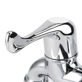 ABS Washing Machine Faucet Sink Basin Water Tap with Double Spout&Handle G1/2 Tail Handle